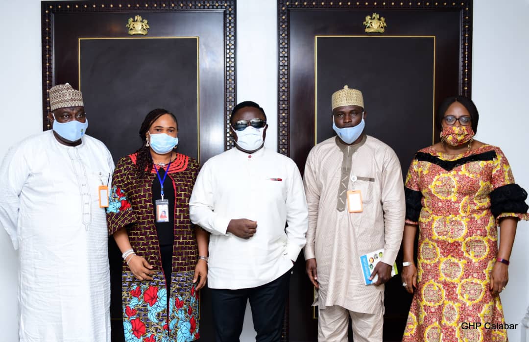 Professor Ben Ayade Governor of Cross River,Third From left and Sanusi Bature Dawakin Tofa,Second From Right