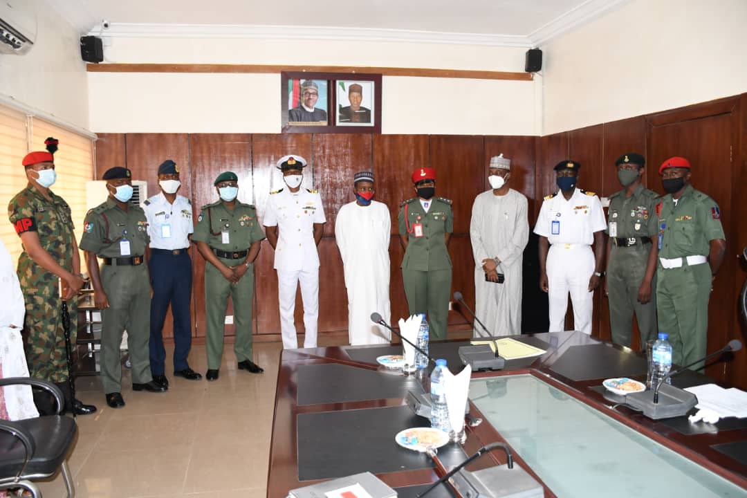 Minister of Defence with Newly Promoted Officers