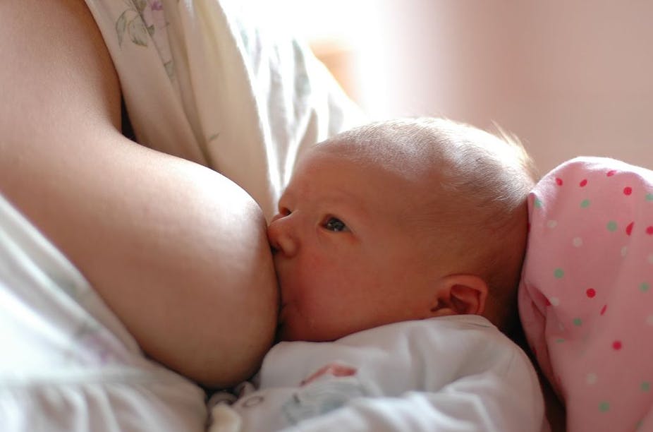 Mother Breast Feeding a Child