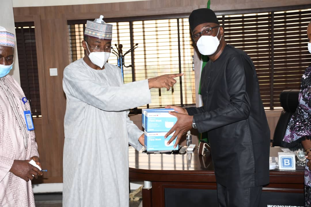 Permanent Secretary Minstry Of Defence taking the delivery Of The Face-Masks