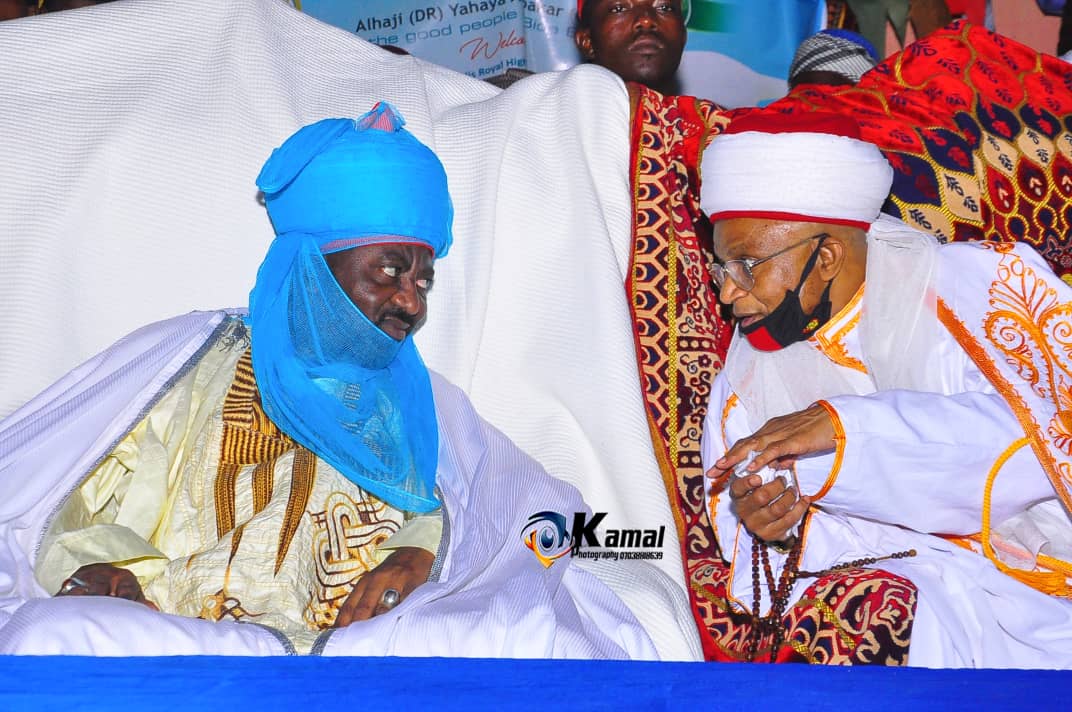 Emir Aminu Ado Bayero With Etsu Nupe Brigadier Yahaya Abubakar