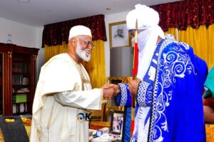 Former Head Of State General Abdulsalami Abubakar with Emir of Kano