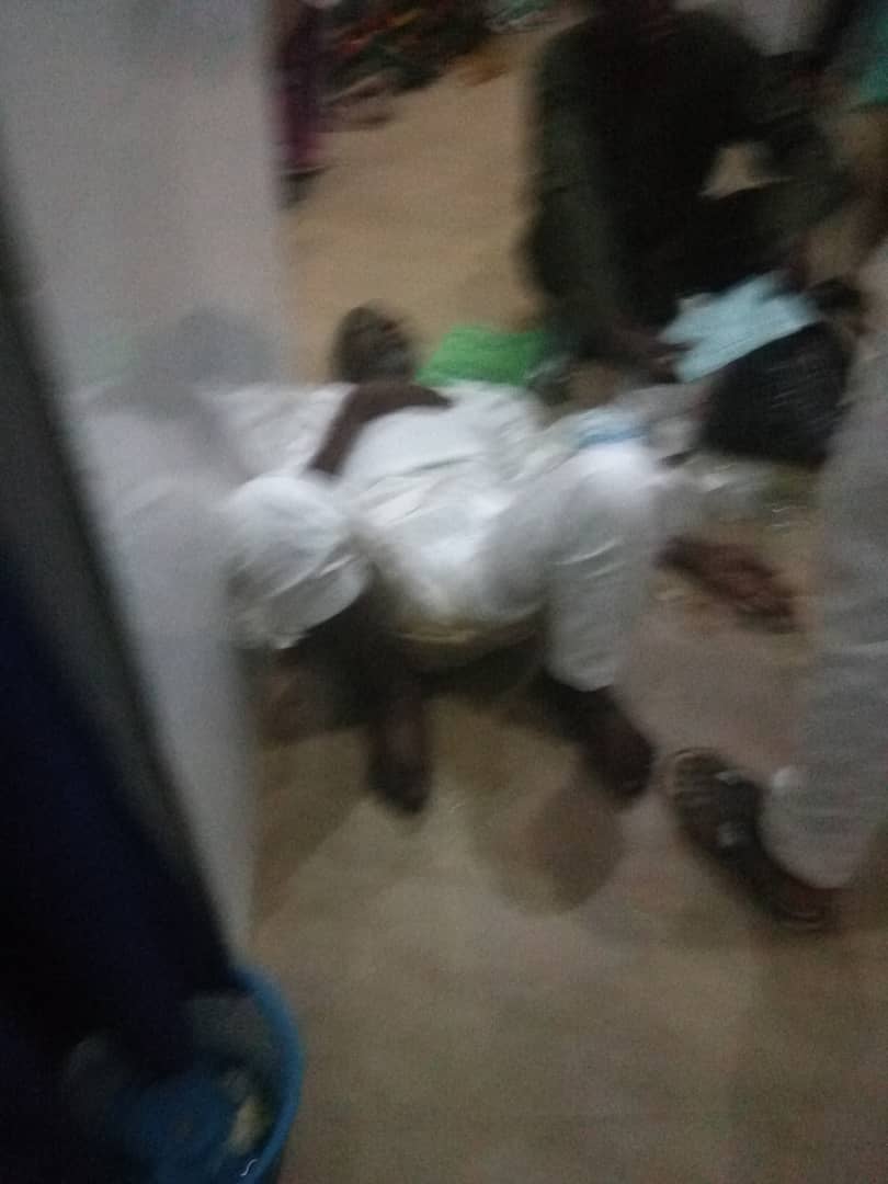 Patient Lying on the Floor at Murtala Muhammad Hospital Emergency Section