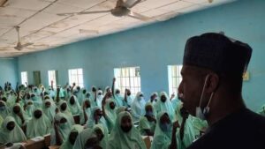 Governor Zulum In The Class Room