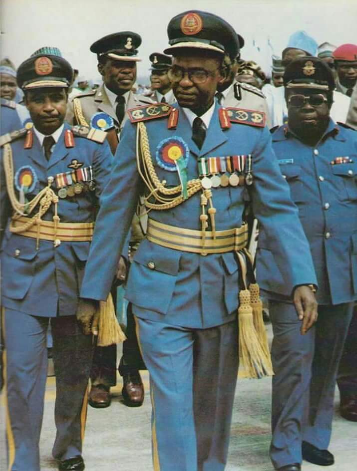 Former President Shehu Shagari during The Air Force Day