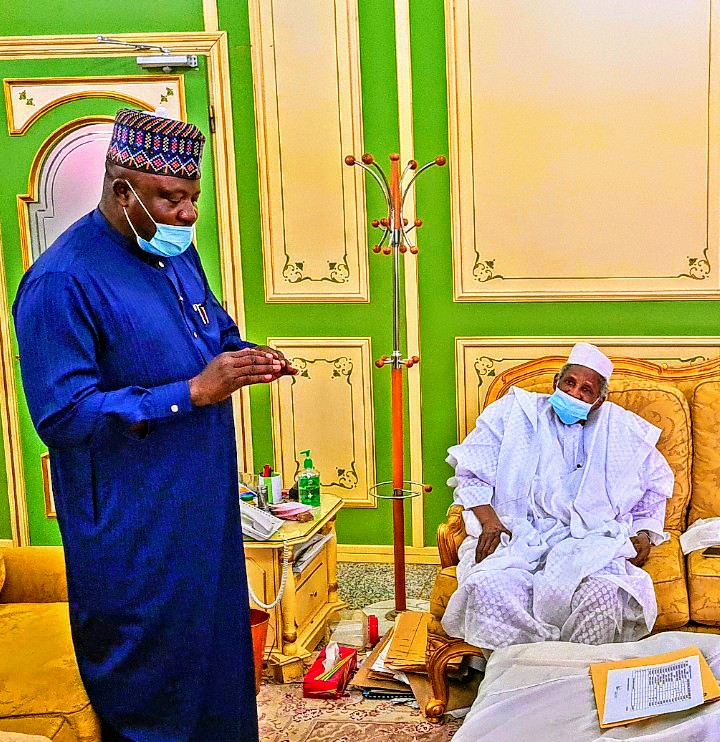 Abdurrahman Kawu Sumaila with Alhaji Aminu Dantata