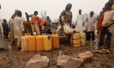 The people fetching water