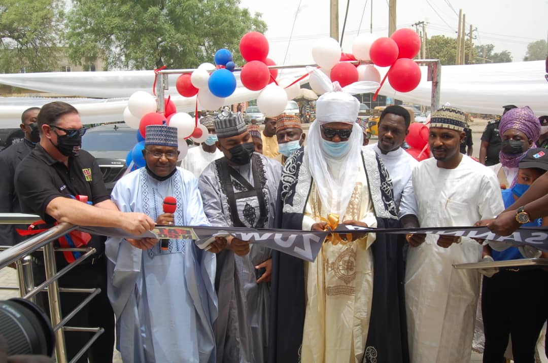 Emir of Kano Alhaji Aminu Ado Bayero Represented by Bello Ado Bayero Inaugurating the Edifice