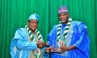 Deputy governor Gawuna receiving the award