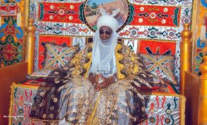 The new Emir on the throne,Muhammad Isah Umaru 
