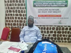 Dr Umar Yahuza at Niimah Guest Palace one of the centers for the training