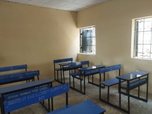 Inside the renovated classrooms 