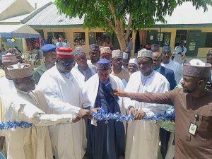 Kumbotso Local Govt Chairman presiding over the commissioning 