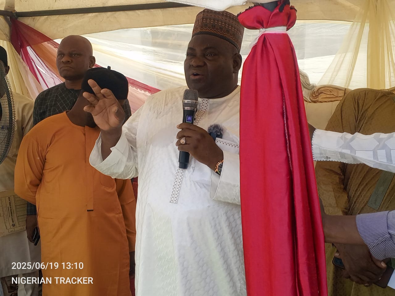 The state commissioner for information comrade Ibrahim Waiya addressing the Youth