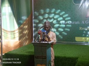 Quranic recitation from a participant 