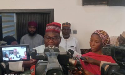 Comrade Ibrahim Abdullahi Waiya addressing the Press after the meeting