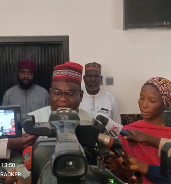 Comrade Ibrahim Abdullahi Waiya addressing the Press after the meeting